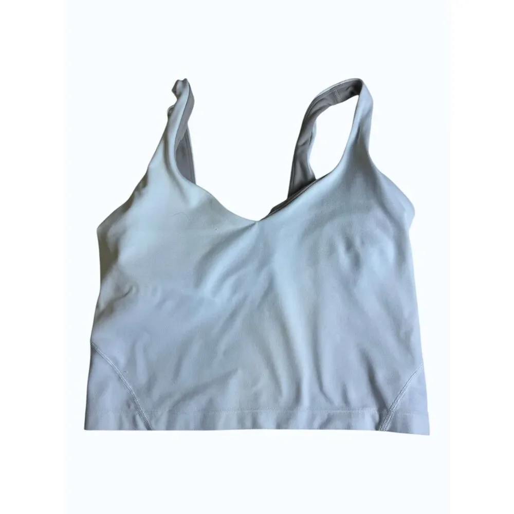 Lululemon Align Tank Top Women's Size 4 White V Neck Workout Yoga